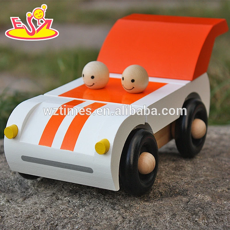 2018 New design cheap wooden baby toy car high quality wooden baby toy car best sale wooden baby toy car W04A325