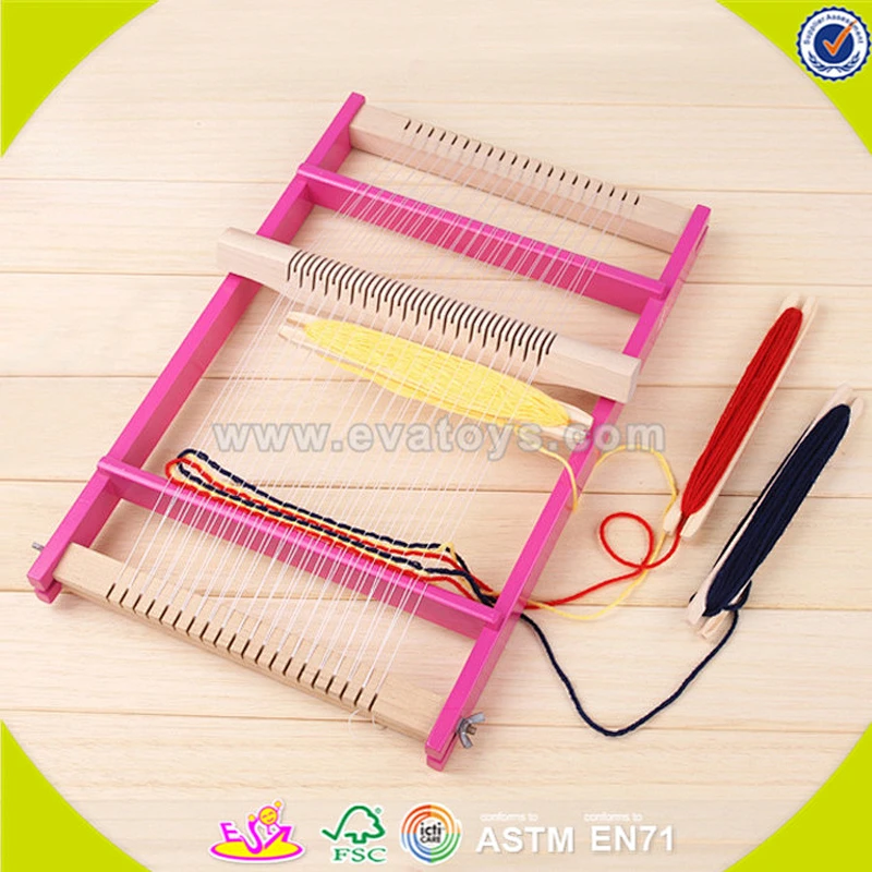 wholesale baby wooden loom toy funny kids wooden loom toy popular children wooden loom toy W01B016