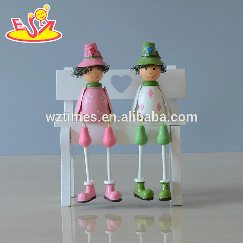New design wood crafts kids decorative doll for sale W02A147
