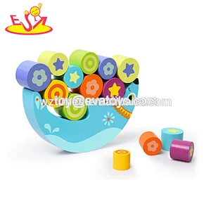 Wholesale hot wooden balance blocks toy for baby brain training wooden balance blocks toy W11F007