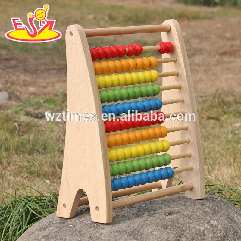 New design wooden bead abacus colorful wooden bead abacus educational wooden bead abacus W12A029