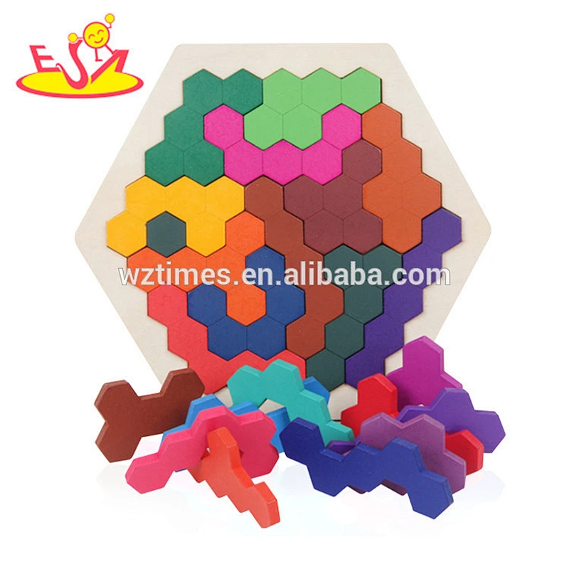 2018 new style wooden 3d animal puzzle for children W14A202