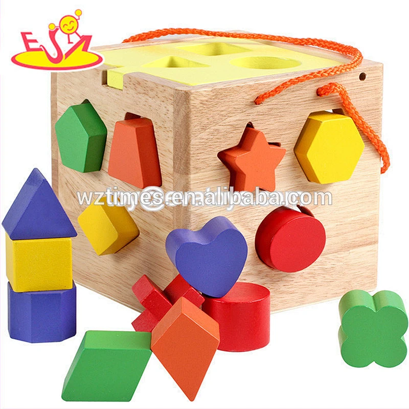 New hottest preschool multi wooden baby toys for 1 year old W12D075