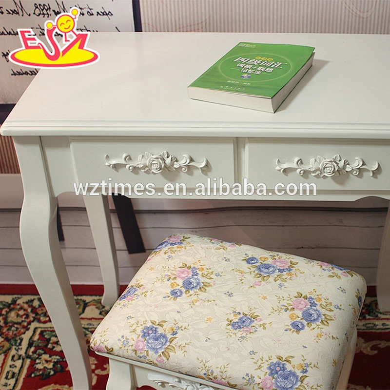 2018 New design high quality wooden bedroom table and chair set, new design wooden bedroom table and chair set W08G189