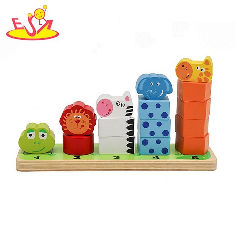 High quality educational wooden infant building blocks for wholesale W13D184B