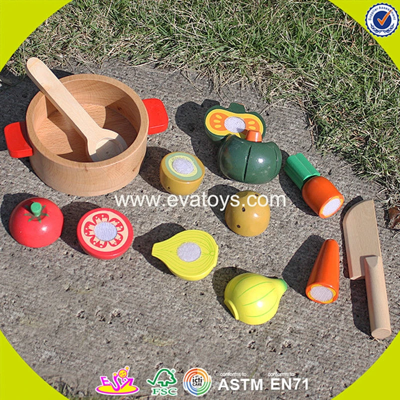 wholesale kids wooden vegetables toys simulation baby wooden vegetables toy W10B146