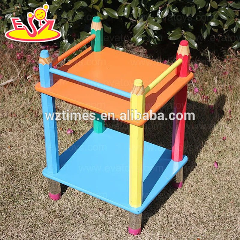 Wholesale top sale baby wooden 2 layer shelf used in home or kindergarten W08C060