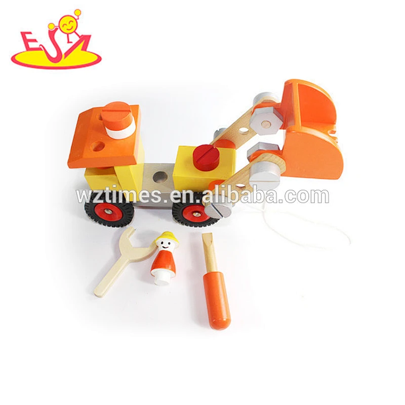 2018 New design wooden vehicle toy children wooden vehicle toy mini wooden vehicle toy W03C023