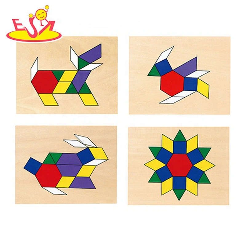 2019 New sale educational wooden jigsaw puzzles for kids W14A224
