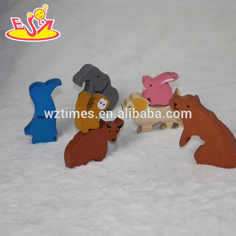 2018 wholesale kids wooden animal jigsaw puzzles funny toy children wooden animal jigsaw puzzles W14A158