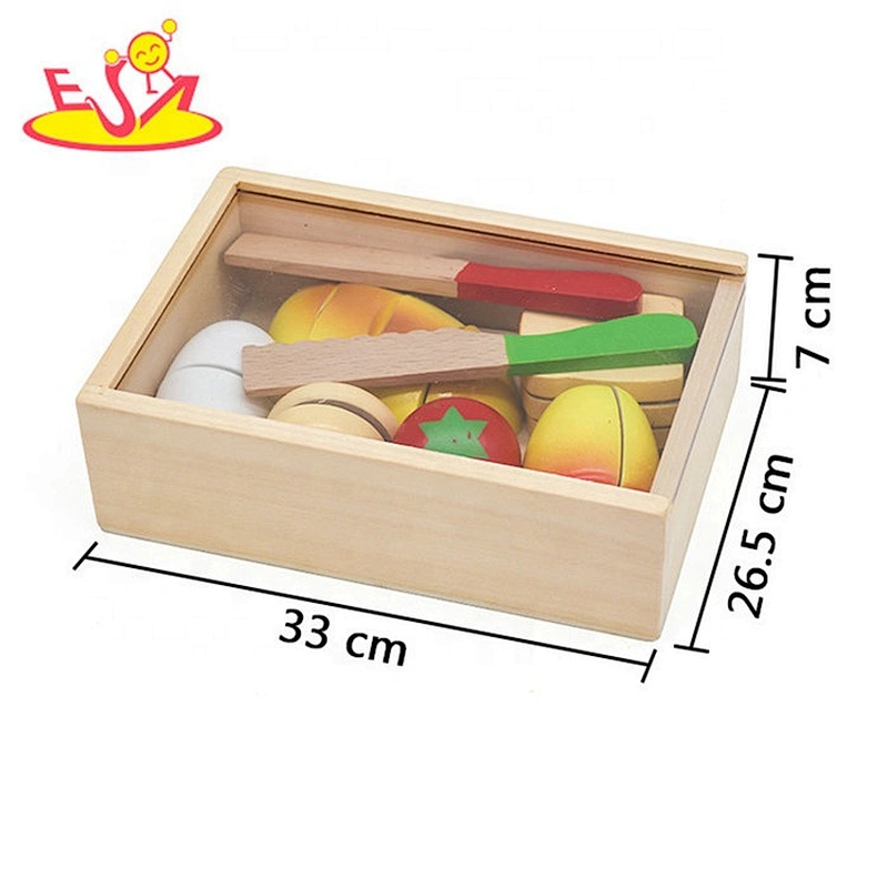 Best design simulation kids wooden pretend food for cutting W10B269