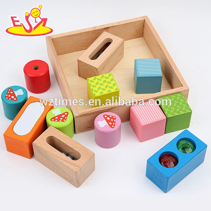 Venta al por mayor para niños bloques de construcción de madera juguetes nuevo diseño para niños bloques de construcción de madera juguetes baratos bloques de construcción juguetes W13A069