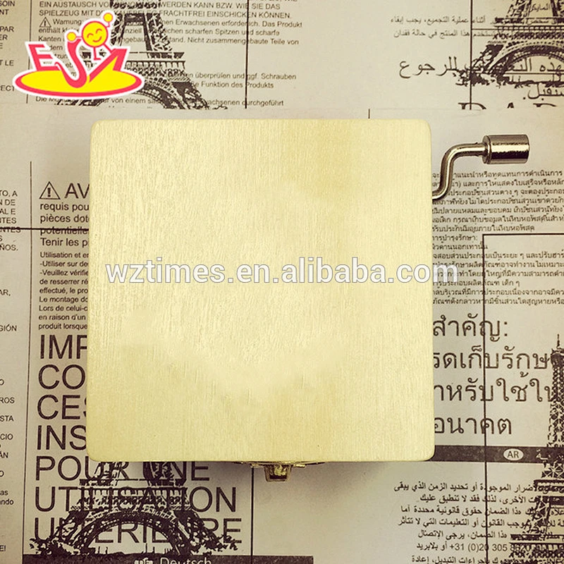 2018 wholesale wooden wind up music box top fashion wooden wind up music box best wooden wind up music box W07B033