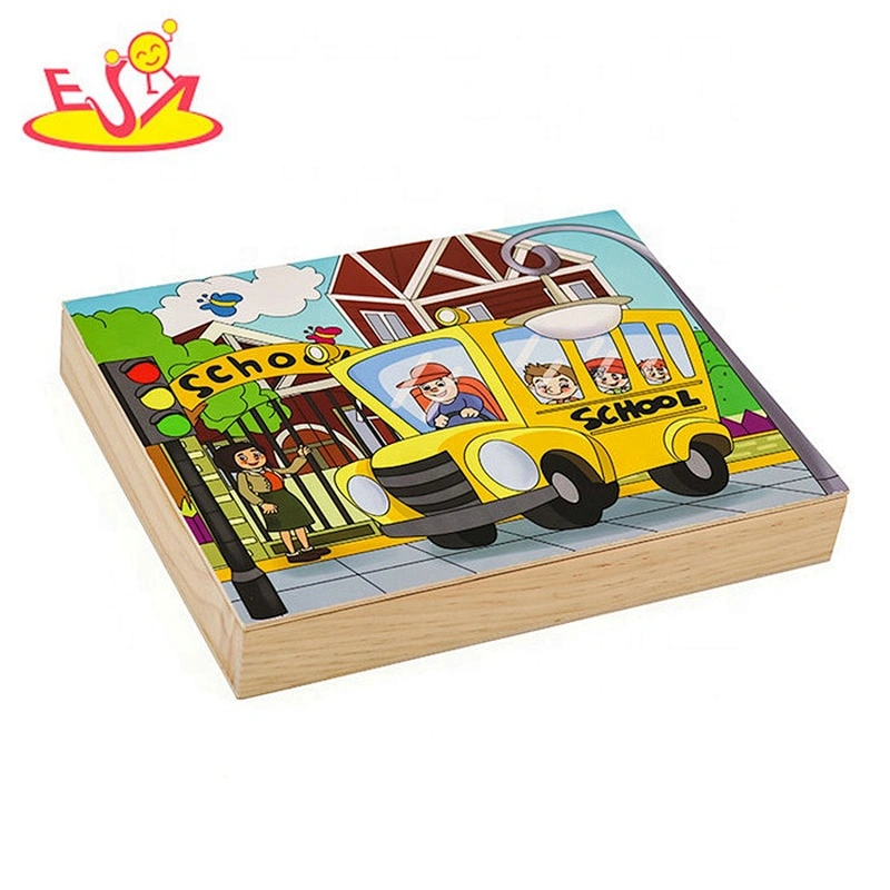 2019 New arrival educational wooden jigsaw puzzle games for children W14C261