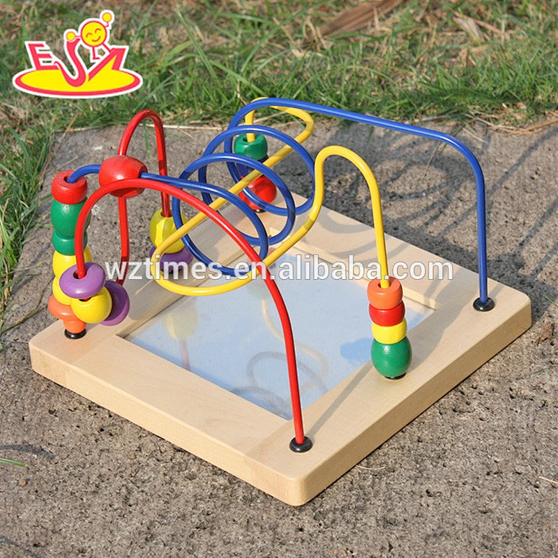 2018 wholesale baby wooden bead maze toy popular kids wooden bead maze toy fashion children wooden bead maze toy W11B129