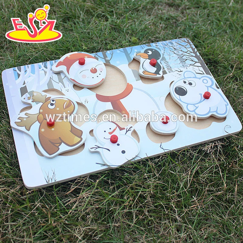 wholesale most popular wooden snowman toys for kids new style wooden snowman toys for children W14M093