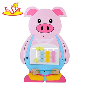2019 New hottest cartoon wooden kids activity board for education W12D140