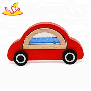 New design toddlers small wooden cars for wholesale W04A400