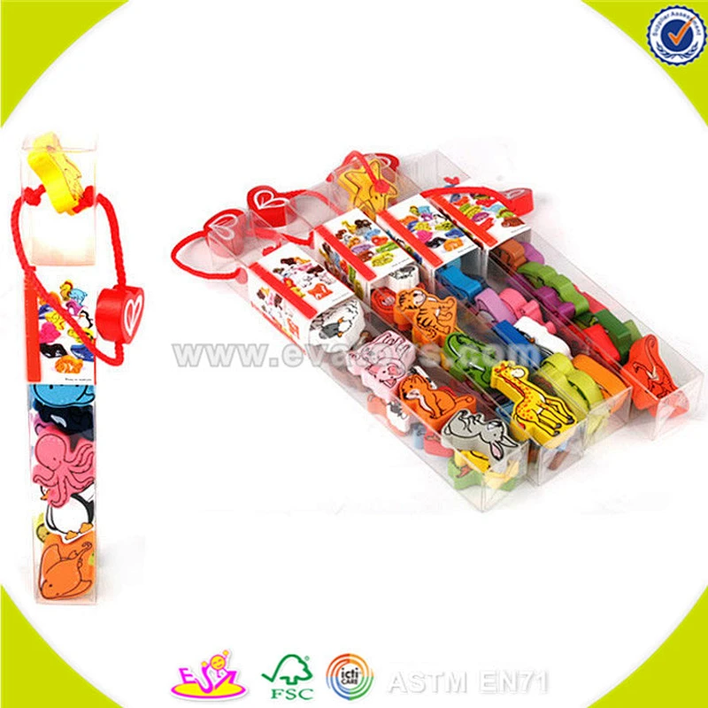 wholesale baby wooden animal block toy fashion kids wooden animal block toy children wooden animal block toy W13A072