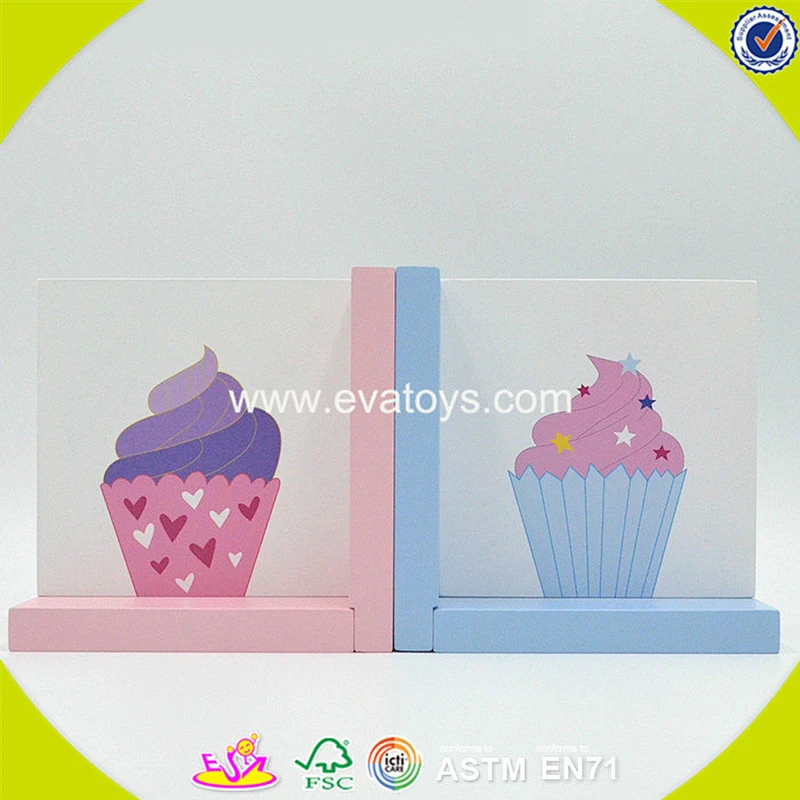 wholesale kids wooden bookend resin fashion children wooden bookend resin W08D057