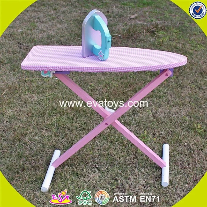 2018 New products children pretend play wooden toy ironing board W10D151