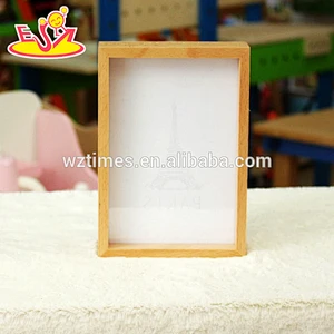 2018 wholesale kids wooden photo frame fashion baby wooden photo frame hottest children wooden photo frame W09A040