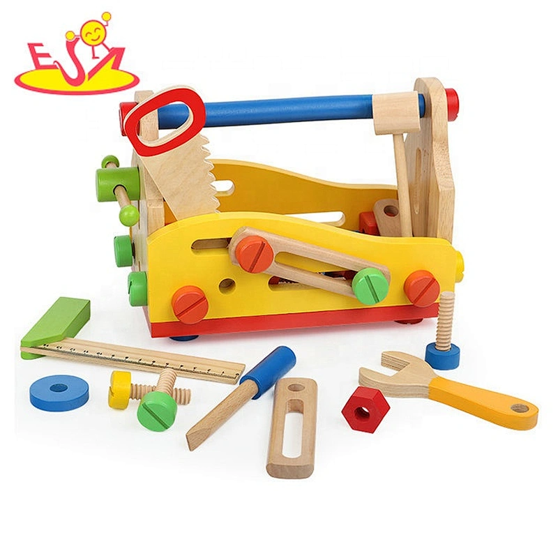 Top sale miniature pretend wooden play tool bench for sale W03D124