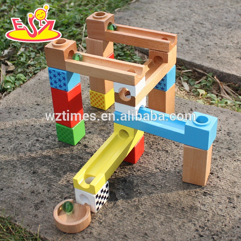 2018 New design wooden building blocks toys educational wooden building blocks for kids best wood building toys for boys W13A126