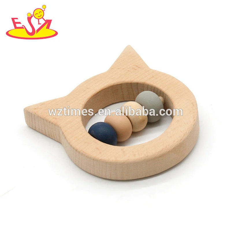 2018 High quality teething aids wooden baby chew toys for newborns W08K028