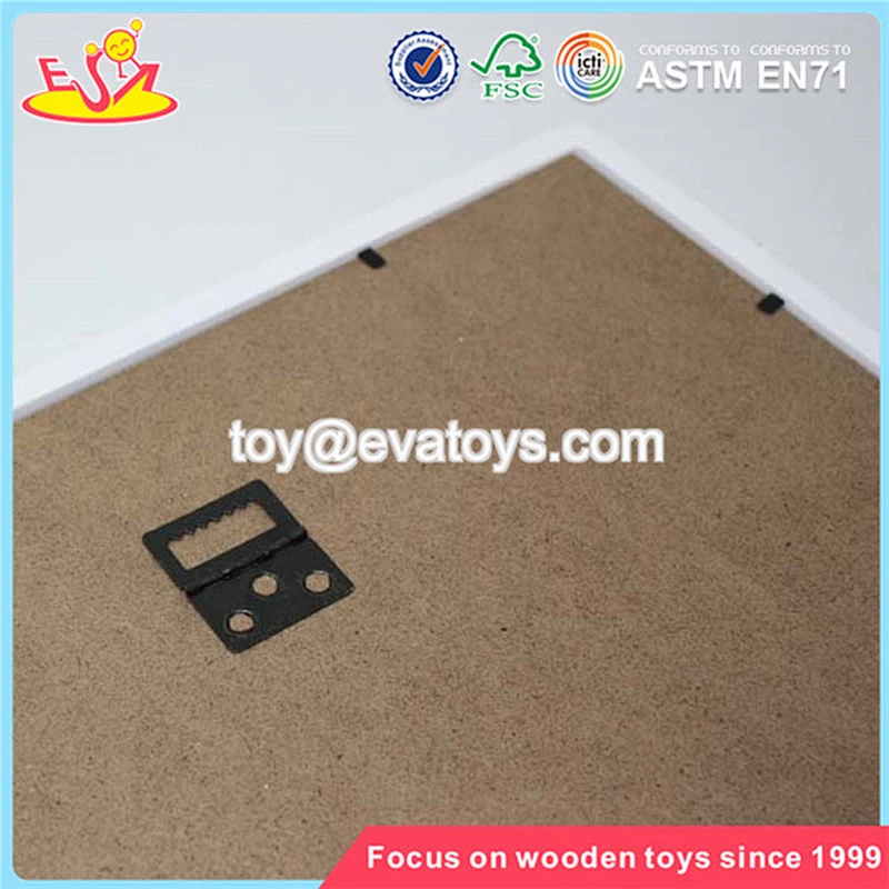 Wholesale new fashion lovely square wooden picture frame for kids W09A010
