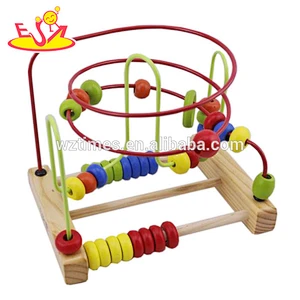 high quality baby educational wooden toys beads for wholesale W11B057