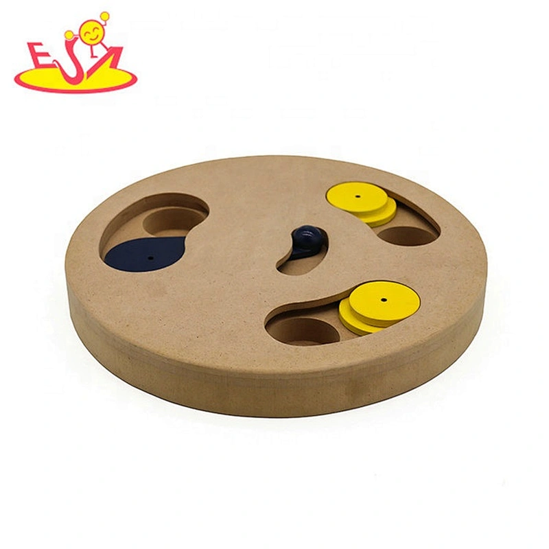 Professional cheap interactive wooden dog activity toys for wholesale W06F112