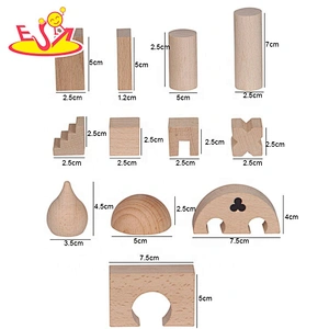 2019 High quality 52PCS educational wooden building toys for boys W13A153