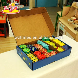 2018 wholesale baby wooden splicing toy educational kids wooden splicing toy top fashion children wooden splicing toy W03B055