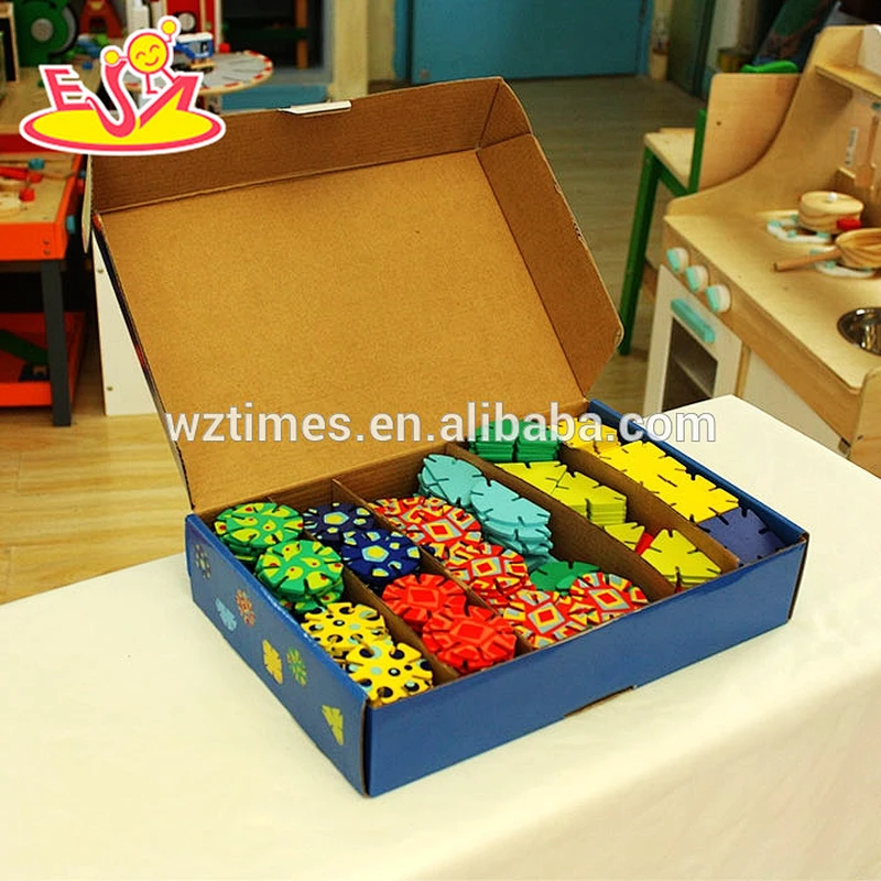 2018 wholesale baby wooden splicing toy educational kids wooden splicing toy top fashion children wooden splicing toy W03B055