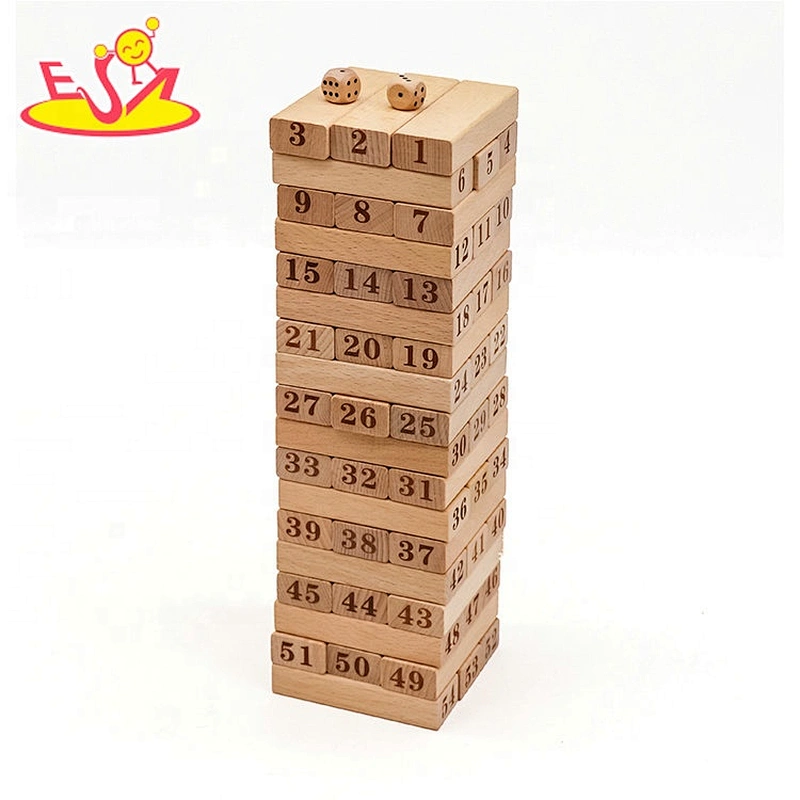 Top sale educational wooden stacking blocks for toddlers W13D213