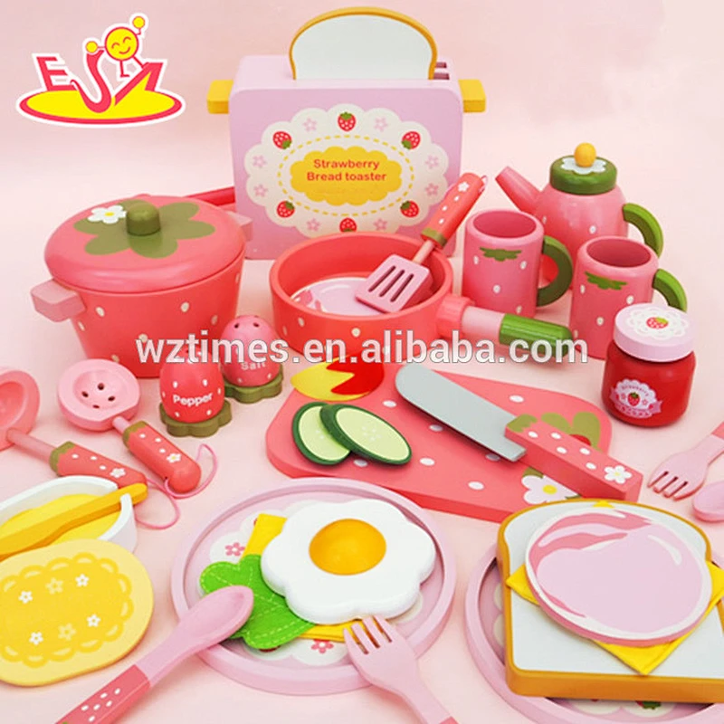 2018 wholesale wooden mini kitchen set toy simulation wooden mini kitchen set toy W10B154