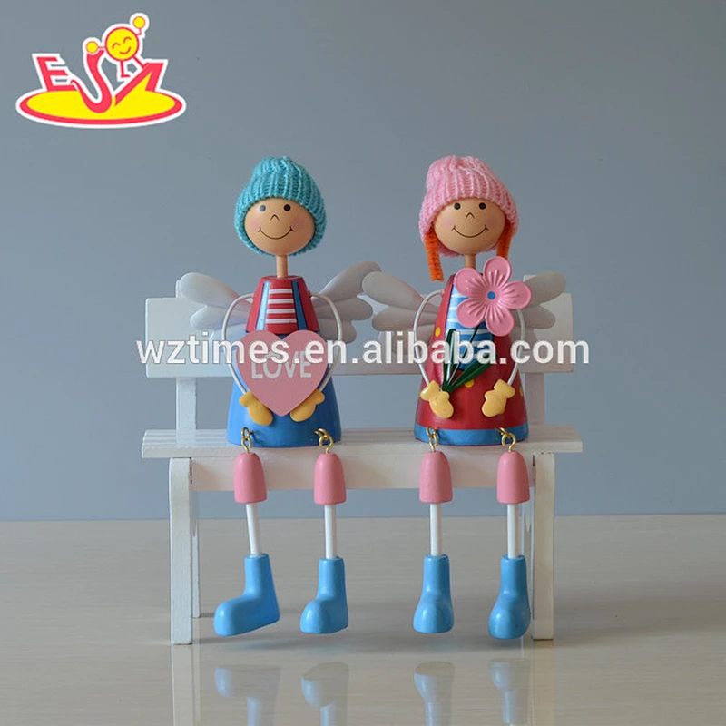 New design mini wooden decorative doll for children W02A146