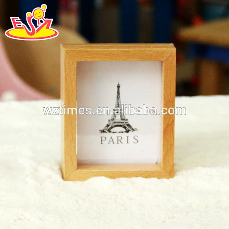 2018 wholesale kids wooden photo frame cheap baby wooden photo frame high quality children wooden photo frame W09A054