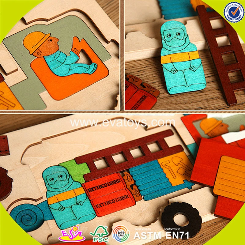 wholesale new design kids wooden 3d puzzle best children wooden 3d puzzle W14A144
