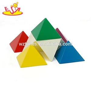 New fashion intelligent building blocks wooden pyramid games for kids W13E073