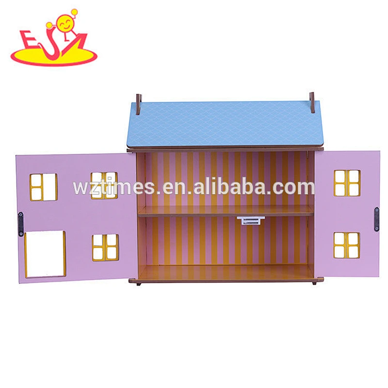 wholesale top quality kids wooden dollhouse miniatures most popular baby wooden dollhouse miniatures W06A129