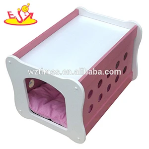 Wholesale cheap product blue wooden dog bunk for small animals indoor use W06F006B