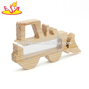 wholesale car shape wooden money gift box for children W02A282