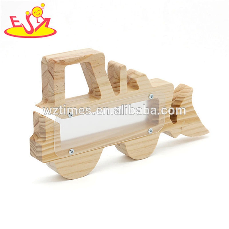 wholesale car shape wooden money gift box for children W02A282