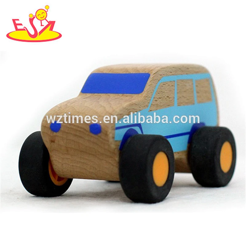 wholesale top fashion children wooden car toy cute wooden Off-road vehicle toy superior wooden Off-road vehicle toy W04A056
