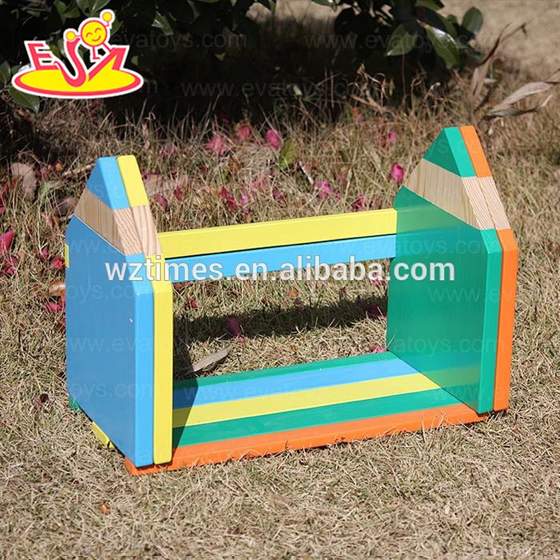 Wholesale convenient wooden adjustable book end used in children's books area W08D030