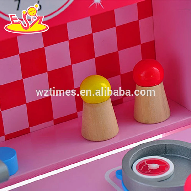 2018 wholesale funny baby wooden play kitchen set role play kids wooden play kitchen set for sale W10C207