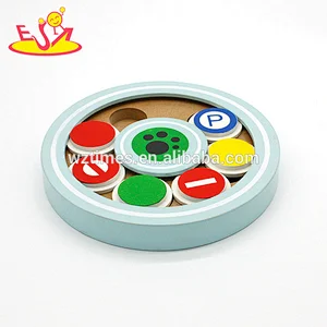 wholesale best fun IQ game feeder hide and seek toys wooden puzzles for cat W06F040