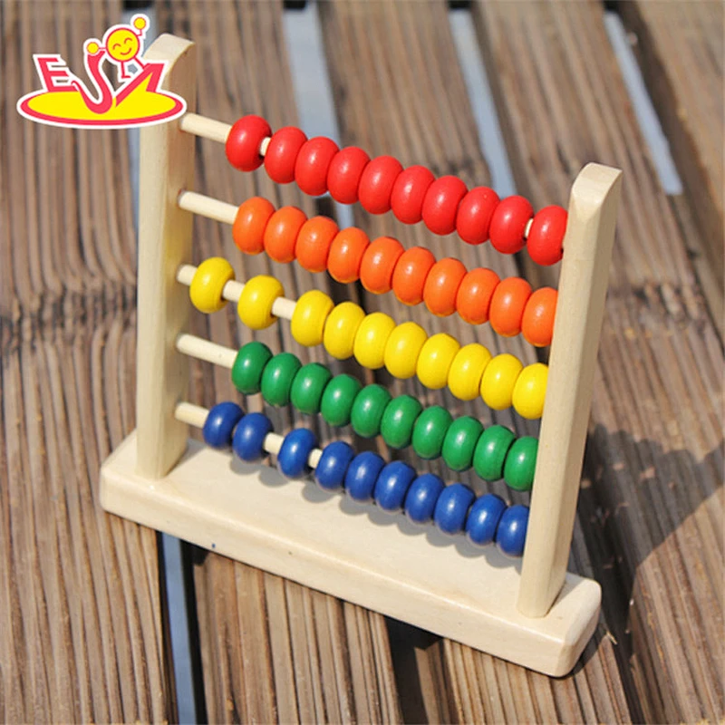 2018 wholesale educational wooden abacus toys for babies new design wooden abacus toys for babies best kids abacus toys W12A027
